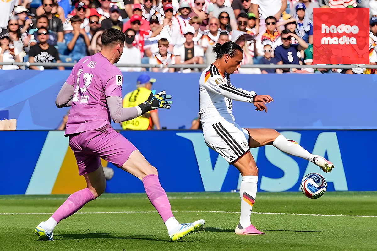Sane gây thất vọng khi anh chơi không hiệu quả ở cánh phải. Ảnh: Sky Sports.
