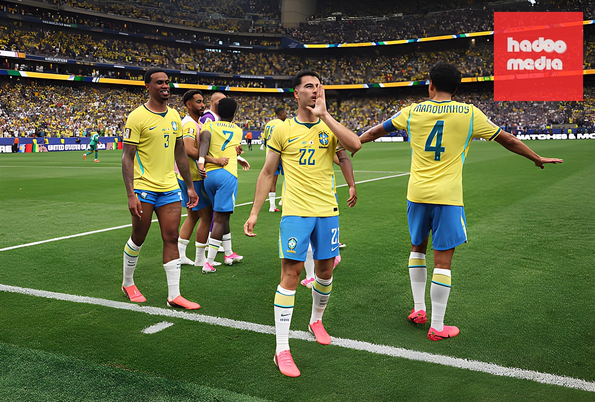 Brazil gia tăng sức ép sau bàn thua và Nhật Bản đã không thể đứng vững. Ảnh: Getty Images.