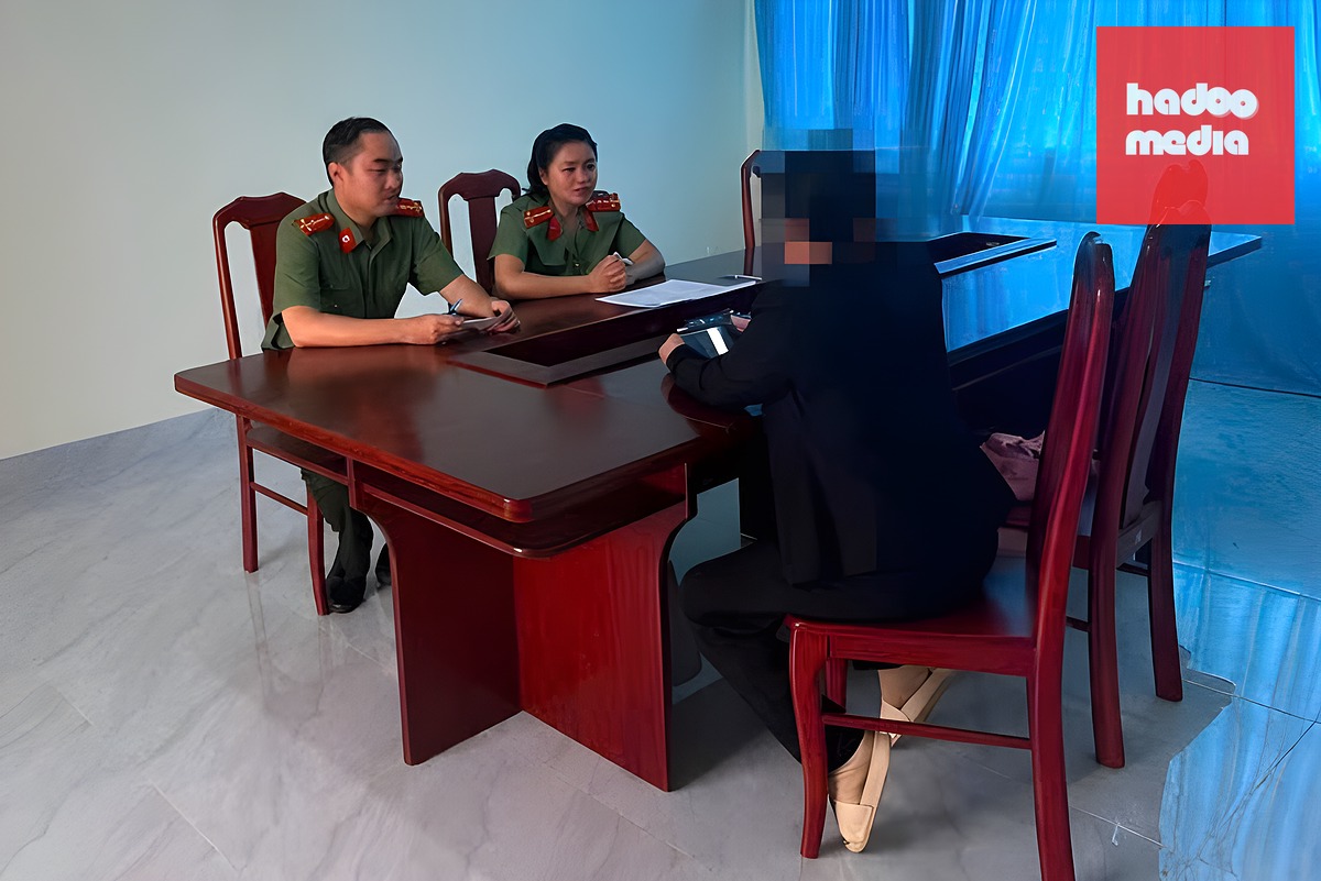 Công an tỉnh Quảng Ngãi làm việc với người dân tương tác với trang của Lê Trung Khoa và Nguyễn Văn Đài. Ảnh: Đạt Quân