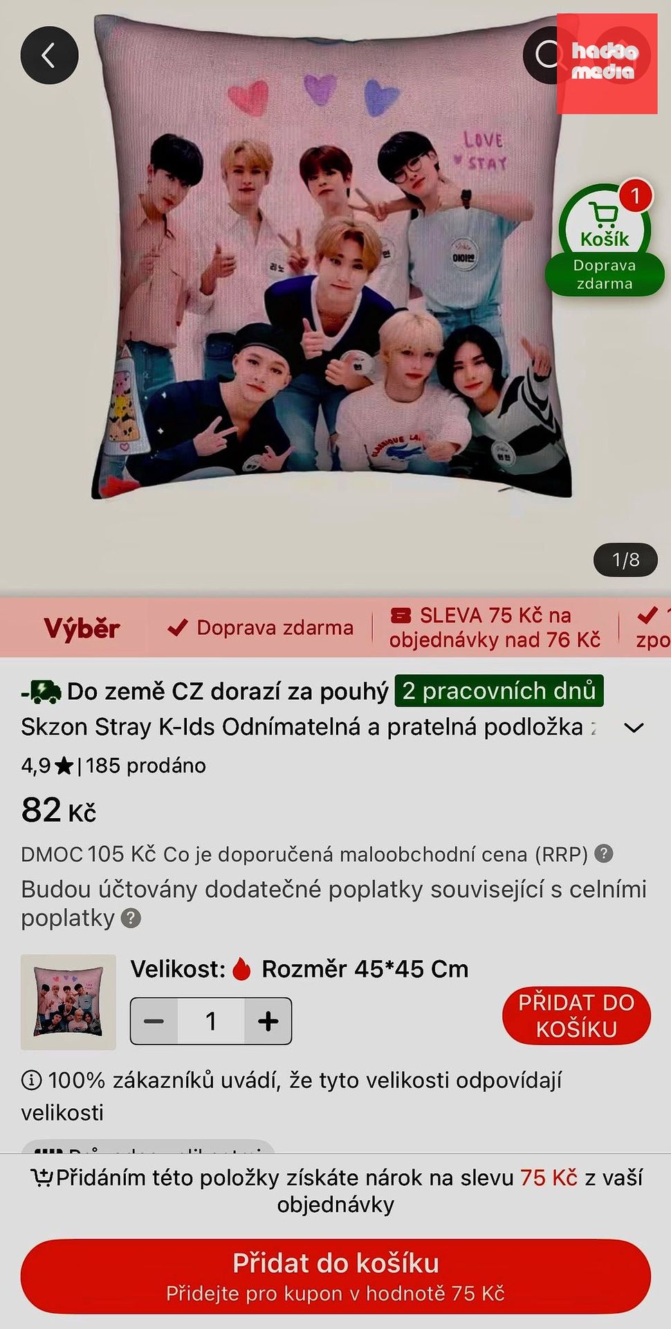 Temu slibuje doručení do Česku už do dvou pracovních dnů.