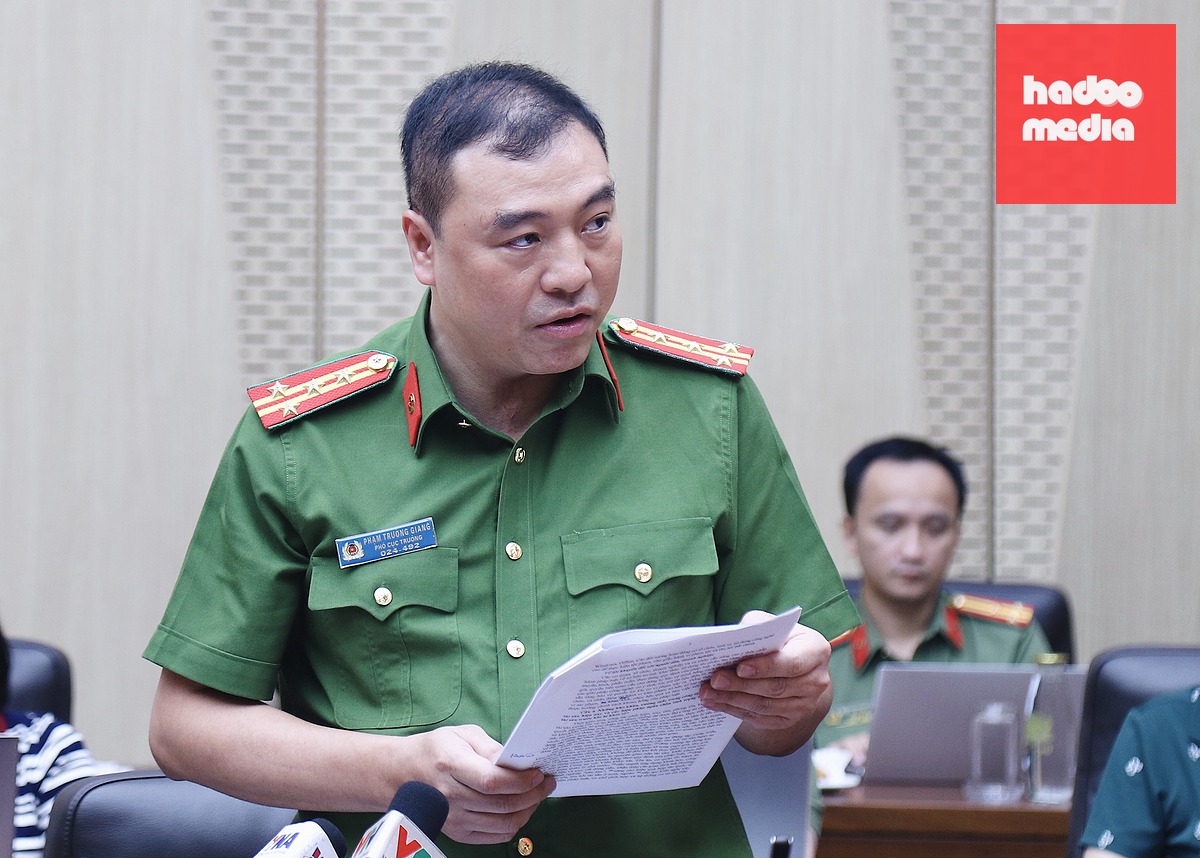 Đại tá Phạm Trường Giang, Phó cục trưởng Cục C03 - Ảnh: DANH TRỌNG