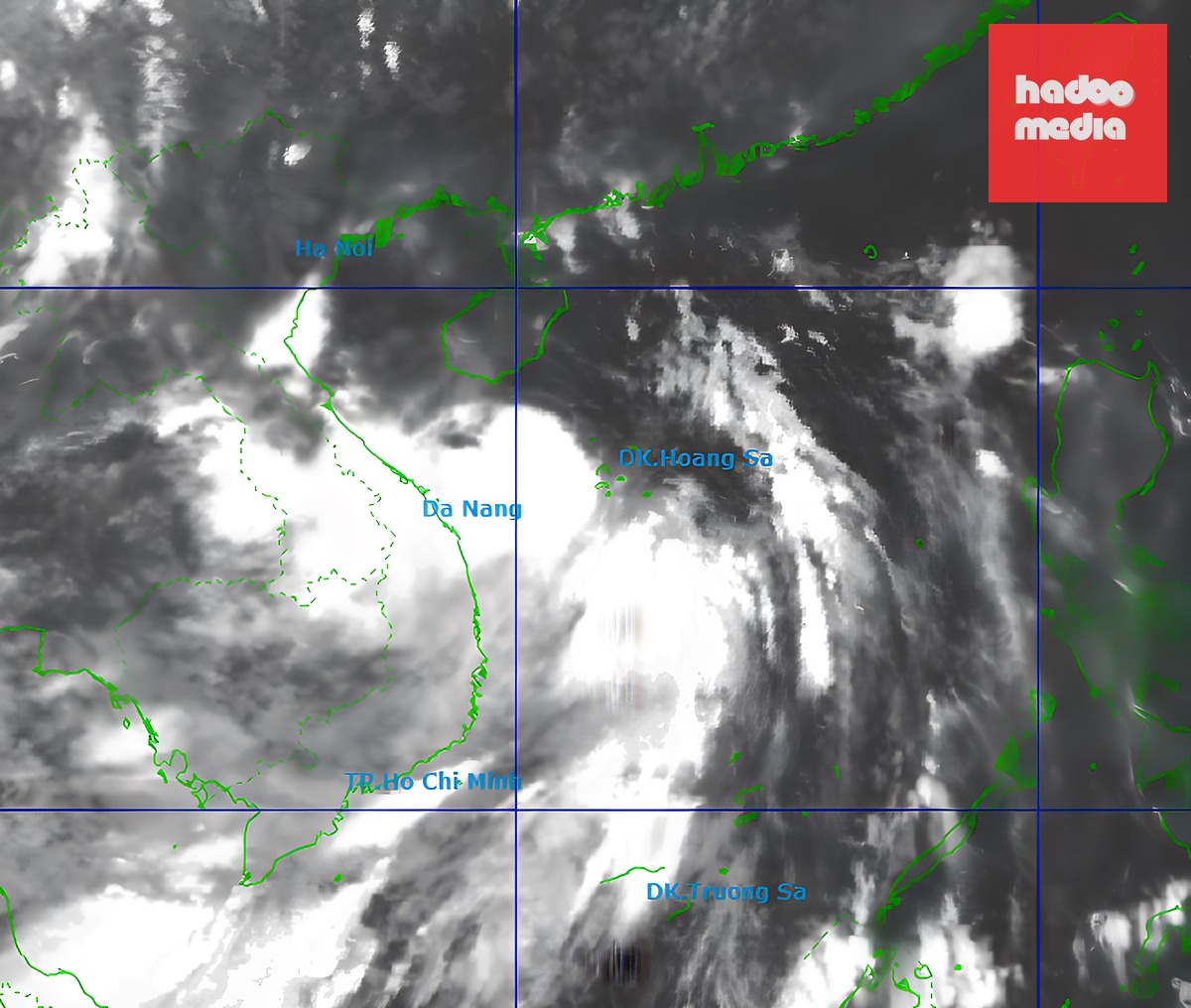 Ảnh vệ tinh bão Maysak lúc 4h. Ảnh: NCHMF