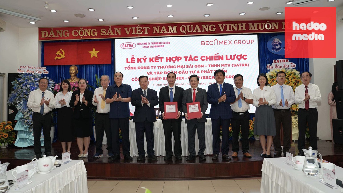 SATRA và BECAMEX IDC bắt tay phát triển chuỗi trung tâm thương mại, siêu thị và dịch vụ tại các khu công nghiệp và khu đô thị - Ảnh: BTC