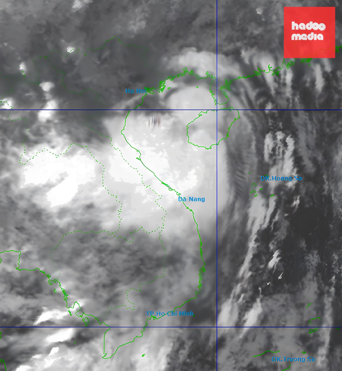 Ảnh vệ tinh bão Maysak lúc 6h ngày 4/7. Ảnh: NCHMF