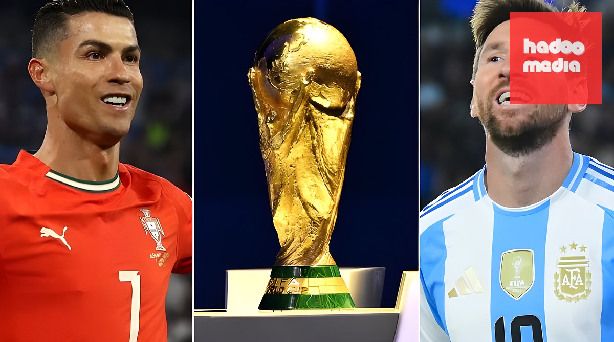 Cristiano Ronaldo và Lionel Messi có thể chạm trán nhau ở trận chung kết World Cup 2026. Ảnh: Getty Images & World Soccer Talk.