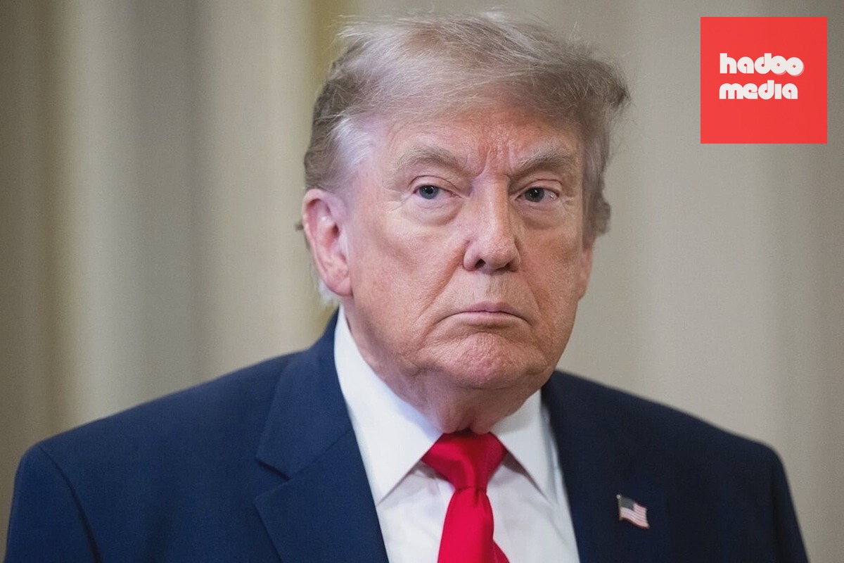 Tổng thống Mỹ Donald Trump phát biểu trước báo giới trên đường đến Điện Capitol ở Washington, DC, ngày 24/6. Ảnh: AFP