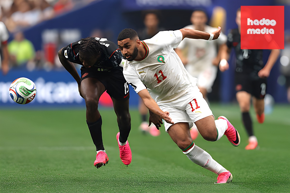 Trung phong chủ lực của Morocco, người đã ghi 3 bàn ở World Cup 2026, Ismael Saibari đã phải rời sân vì chấn thương ở phút 22. Ảnh: Getty Images.