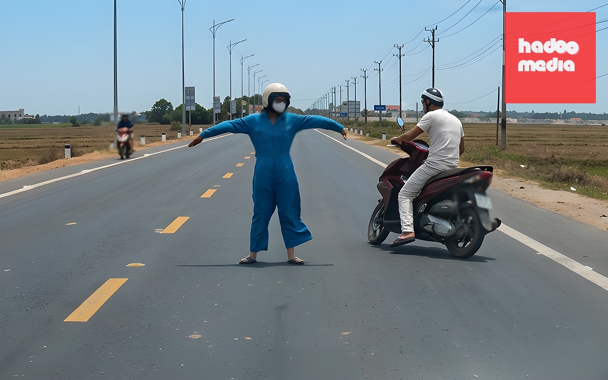 Trượt ván ở làn ô tô, bị nhắc nhở liền hùng hổ doạ ‘biết bố mày là ai không’ - Ảnh 2.