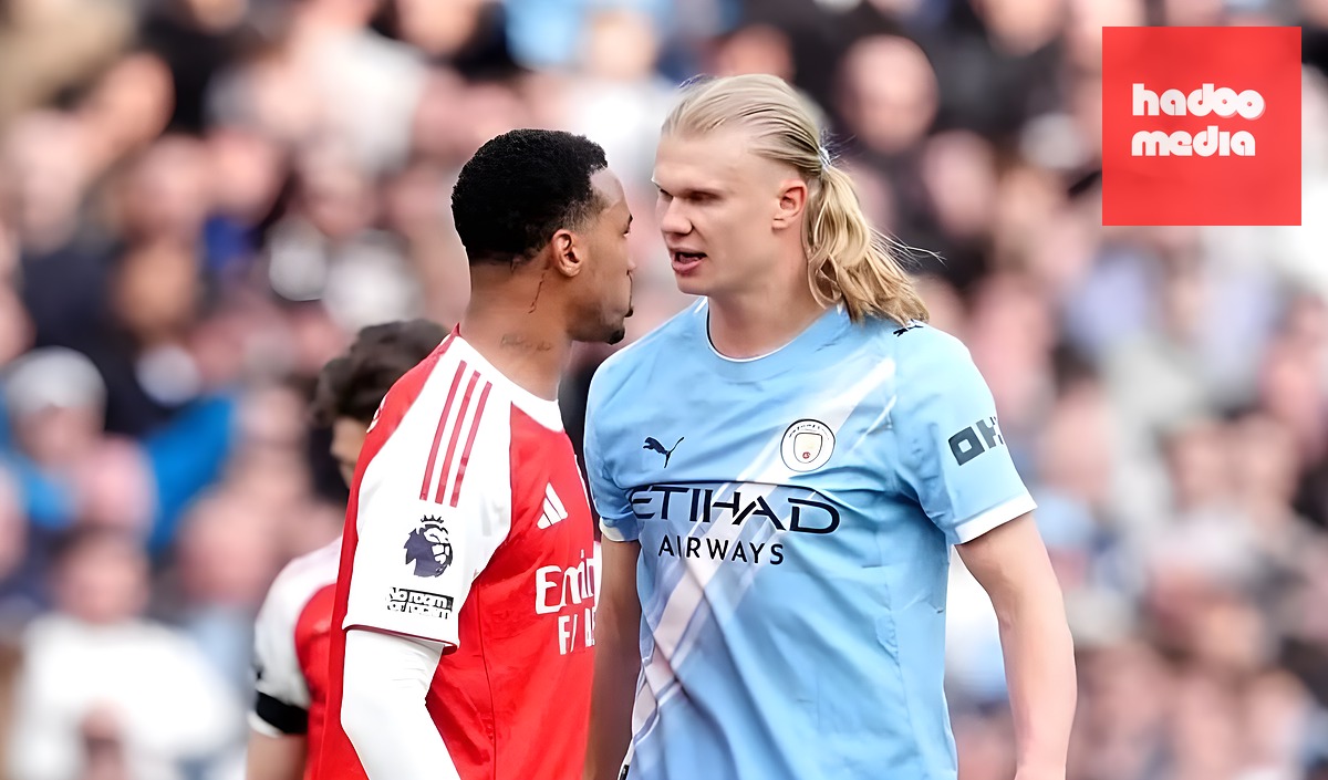 Liệu Gabriel có thể phong toả được Haaland? Ảnh: Getty Images.