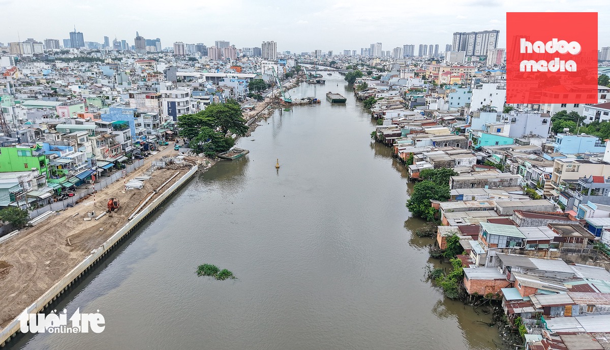 Dự án bờ bắc kênh Đôi có điểm đầu tại giao lộ đường Hoài Thanh giao với đường Hoàng Sỹ Khải (tiếp giáp dự án cầu Kênh Ngang số 2), điểm cuối kết nối với đường Ba Đình tại cầu Chữ Y