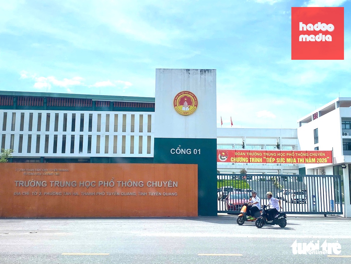 Trường THPT chuyên Tuyên Quang - Ảnh: NGUYÊN BẢO