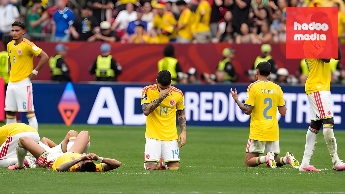 Colombia thua trên chấm luân lưu. Ảnh: Sky Sports.