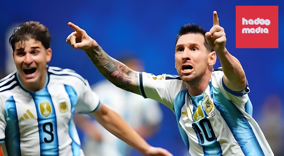 Niềm vui khó tả của Messi. Ảnh: Getty Images.