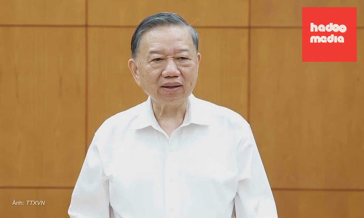 Tổng Bí thư, Chủ tịch nước Tô Lâm làm việc với ngành nội vụ, sáng 8/7. Ảnh: TTXVN