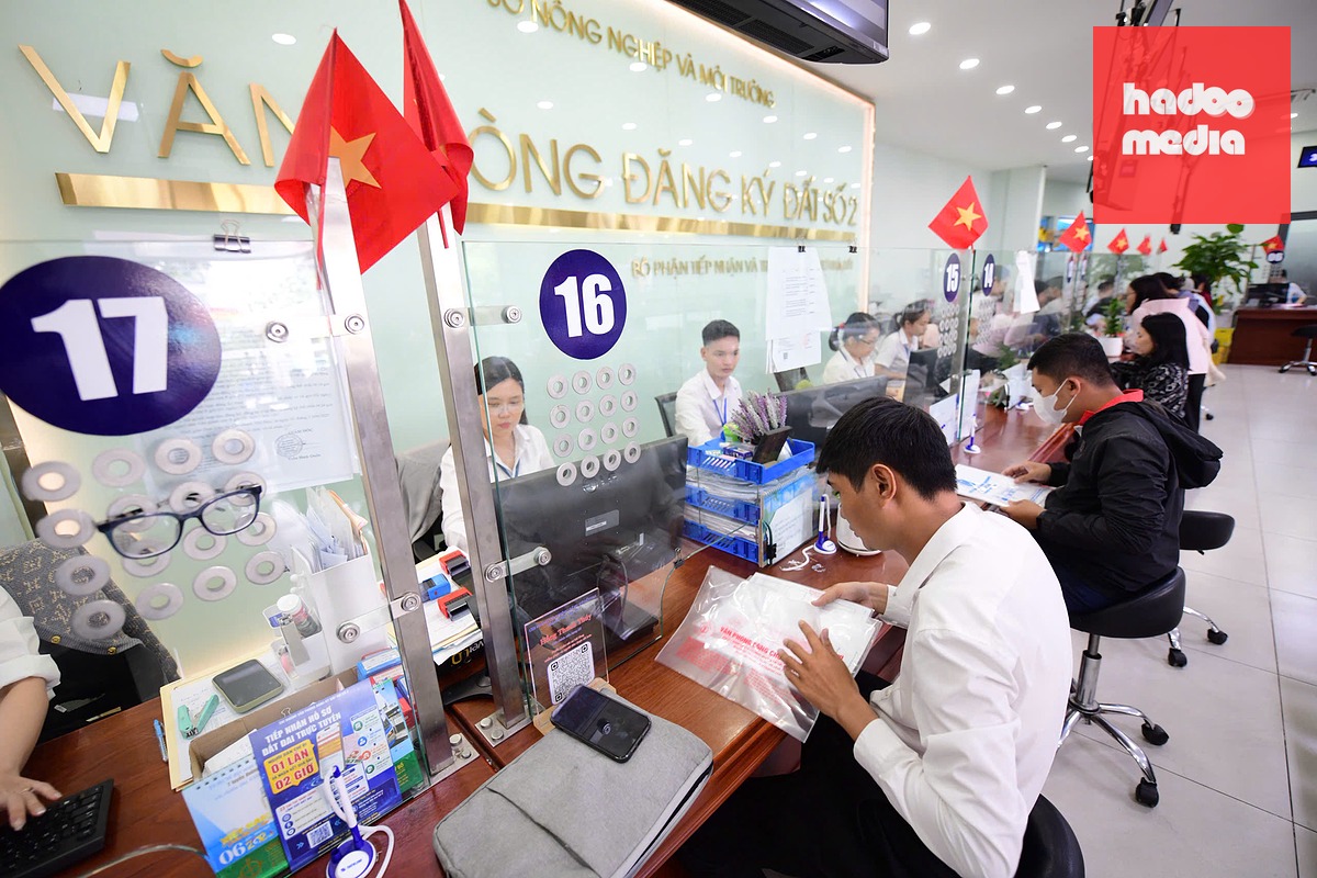 Người dân làm thủ tục đất đai tại Văn phòng đăng ký đất số 2, TP.HCM - Ảnh: QUANG ĐỊNH
