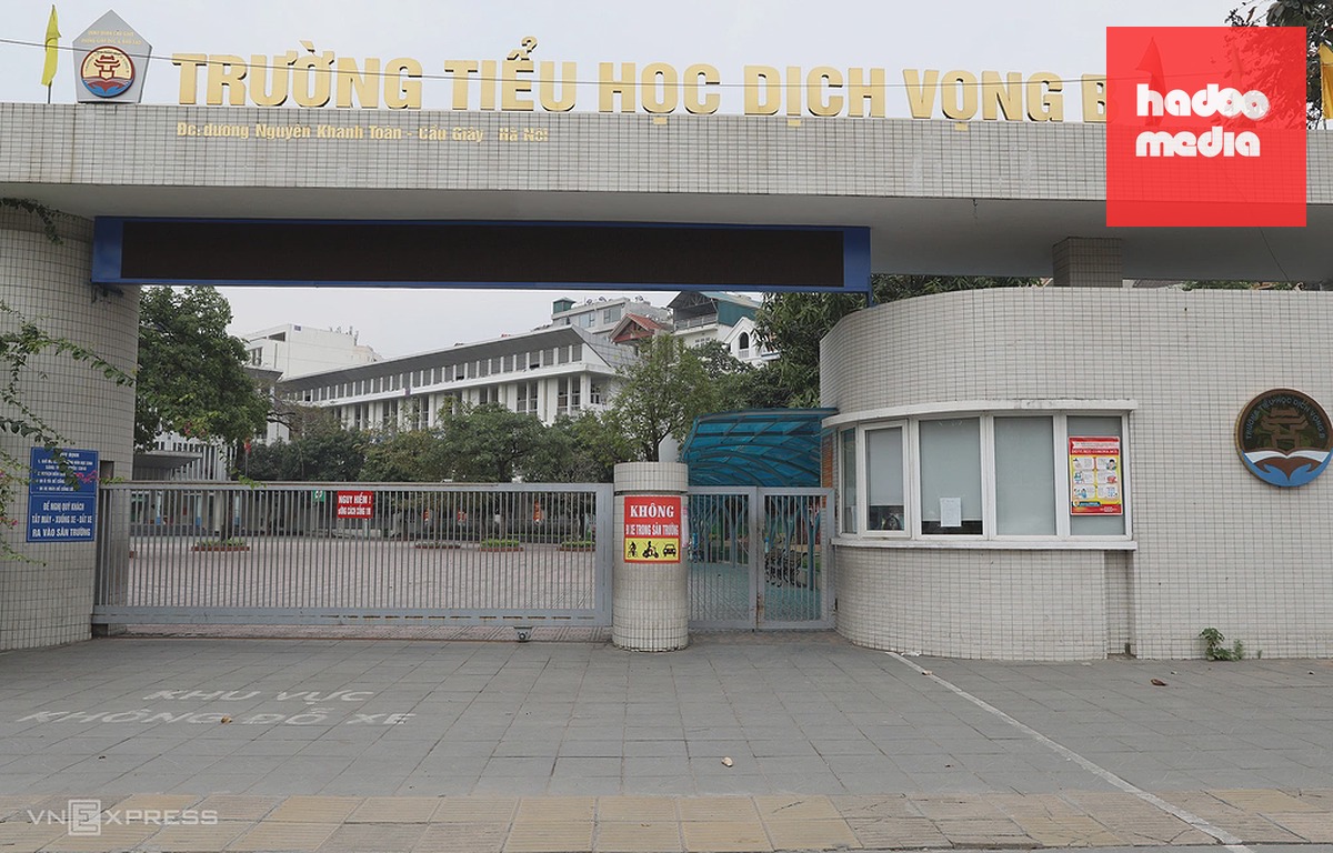 Trường tiểu học Dịch Vọng B, phường Cầu Giấy, Hà Nội. Ảnh: Ngọc Thành