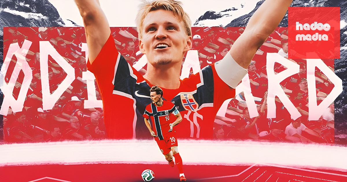 Odegaard là trái tim nơi hàng tiền vệ Na Uy. Ảnh: Opta.