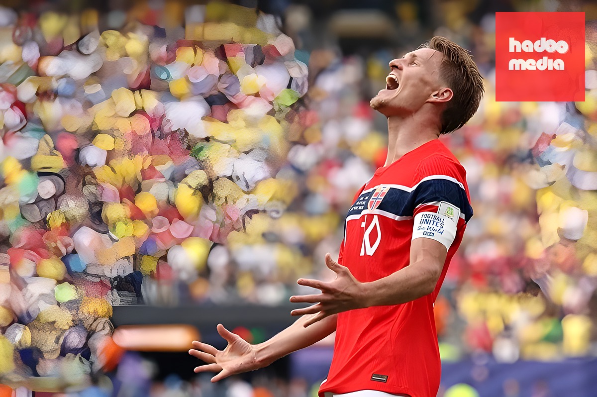 Odegaard góp công lớn vào chiến thắng của Na Uy trước Brazil. Ảnh: Getty.