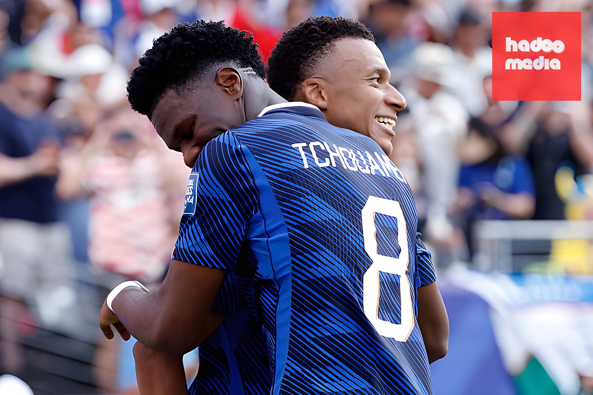 Kylian Mbappe và Aurelien Tchouameni chuẩn bị trở lại ở trận đấu với Tây Ban Nha. Ảnh: Getty Images