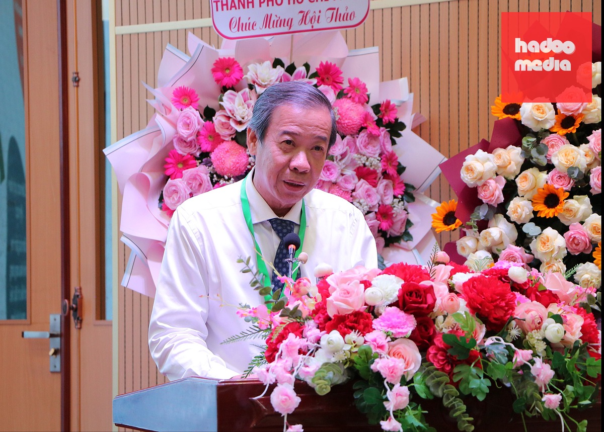 TS.BS Nguyễn Văn Vĩnh Châu - Phó giám đốc Sở Y tế TP.HCM - phát biểu tại hội thảo - Ảnh: THU HIẾN