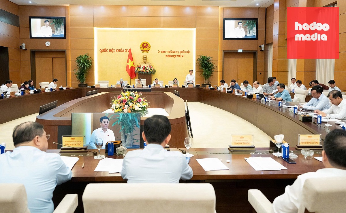 Quang cảnh phiên họp của Ủy ban Thường vụ Quốc hội - Ảnh: Media Quốc hội