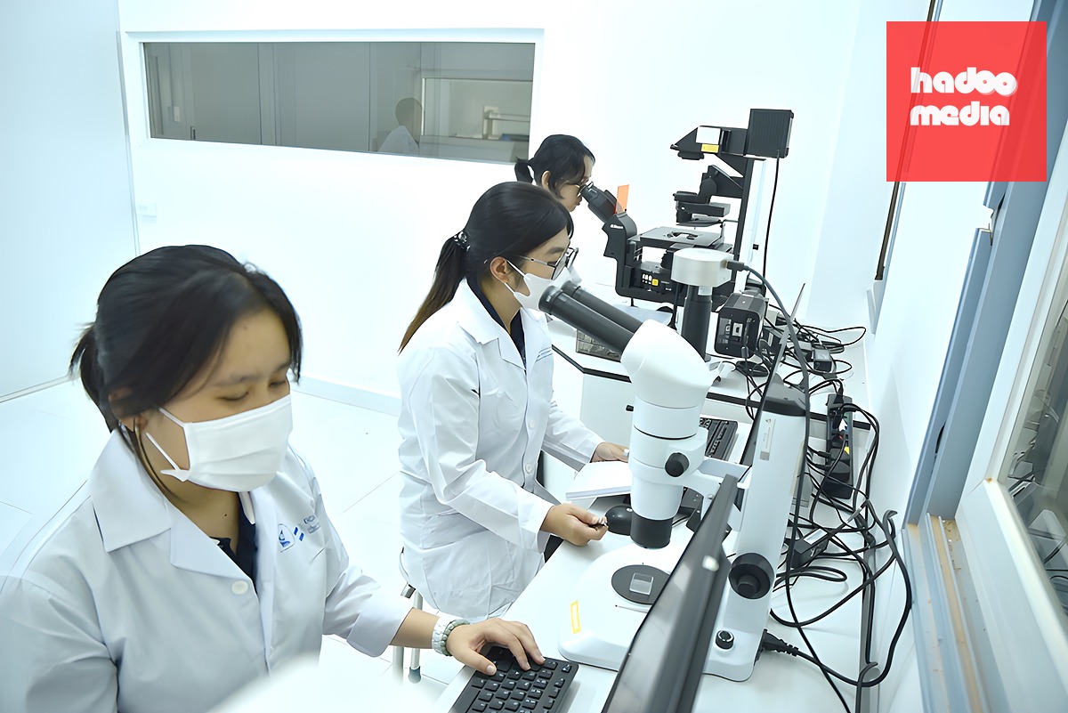 Các sinh viên, học viên nghiên cứu tại Đại học Quốc gia TP.HCM - Ảnh: KHẮC HIẾU