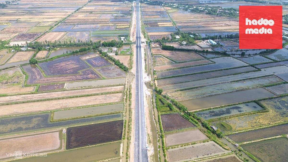 Cao tốc Hậu Giang - Cà Mau, đoạn đi qua tỉnh Cà Mau tháng 1/2026. Ảnh: An Minh