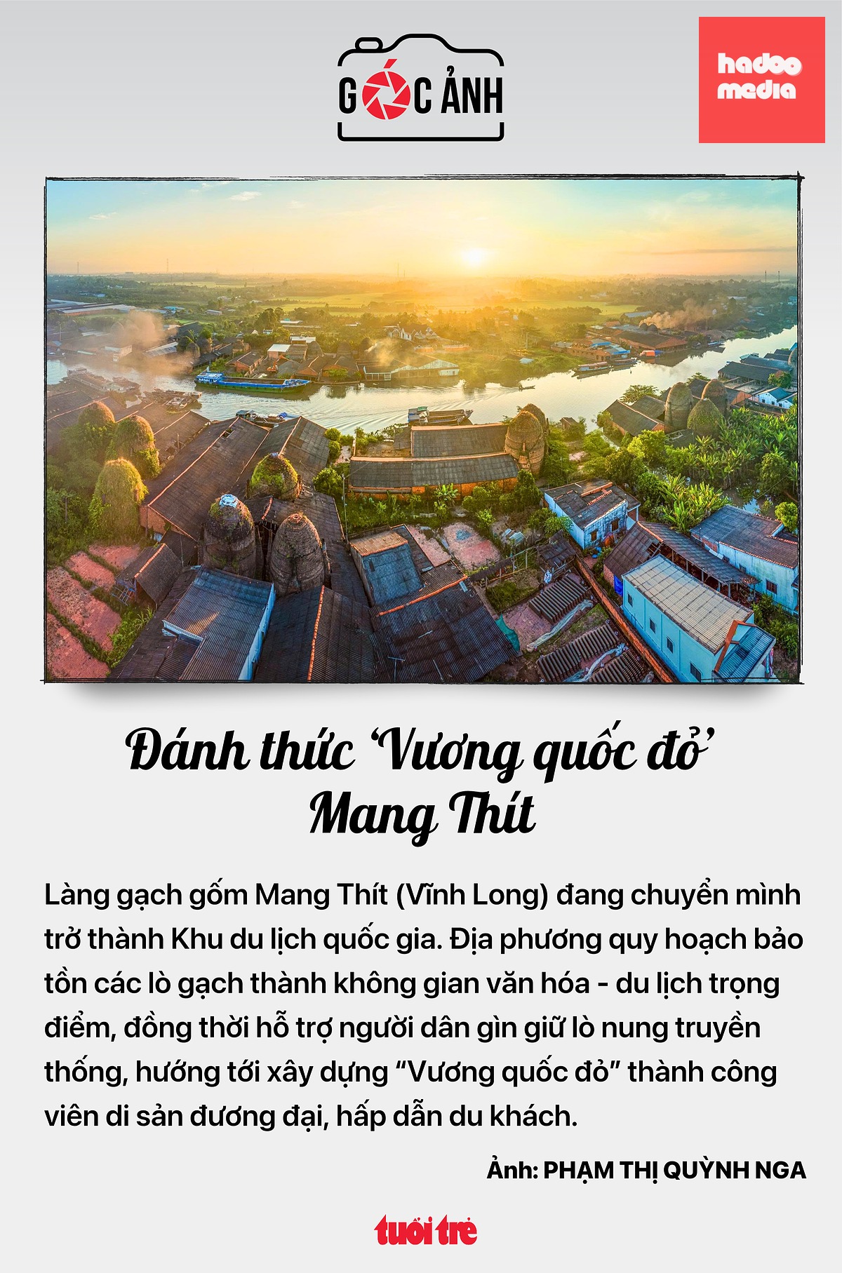 Đánh thức ‘Vương quốc đỏ’ Mang Thít - Ảnh: PHẠM THỊ QUỲNH NGA