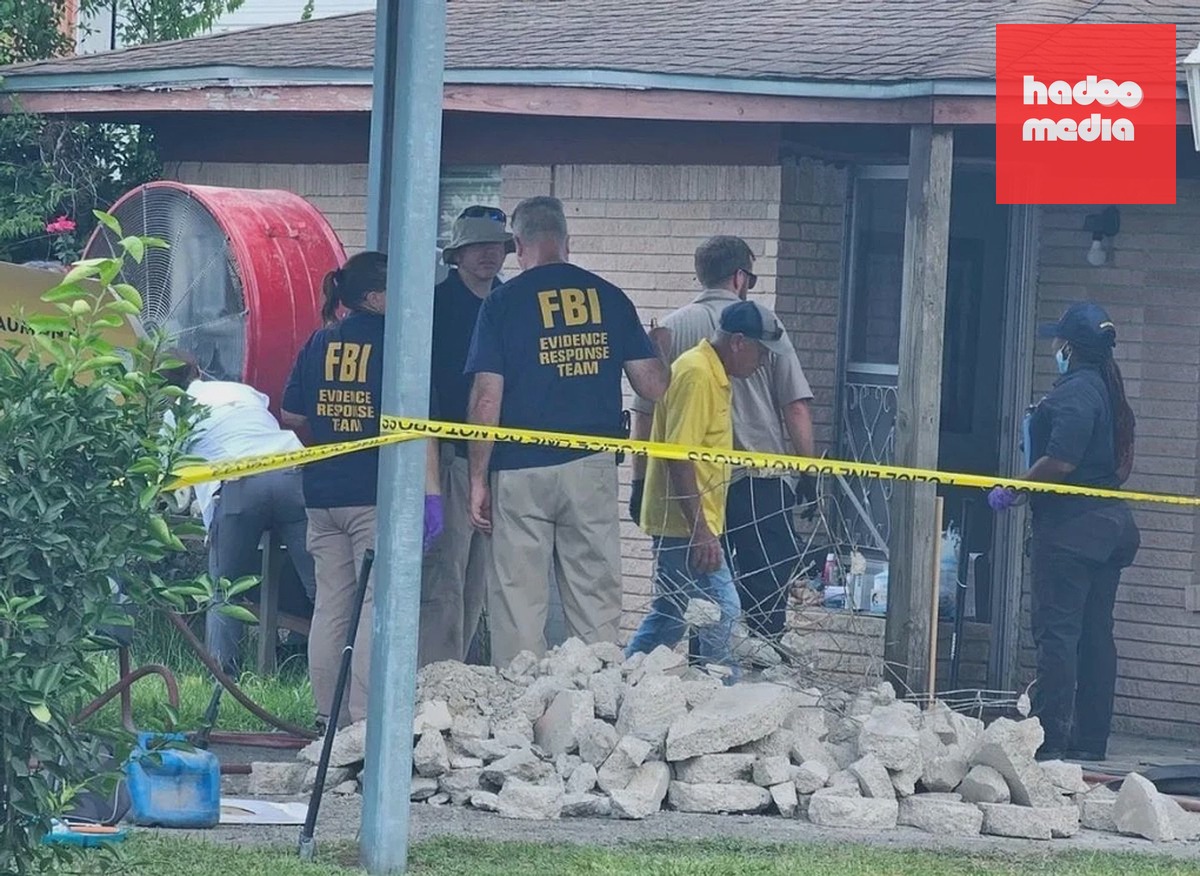 FBI điều tra tại nhà Terry Rose. Ảnh: KFDM