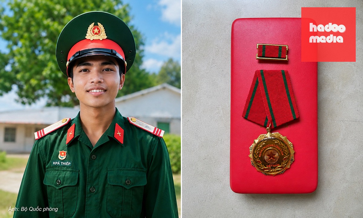 Thượng sĩ Kpă Thiêp. Ảnh: Bộ Quốc phòng