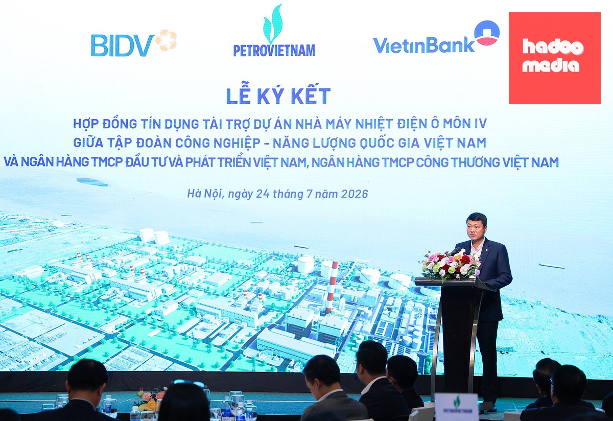 Chủ tịch HĐQT BIDV Lê Ngọc Lâm phát biểu tại lễ ký kết - Ảnh BIDV