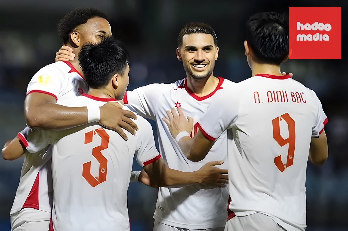 Việt Nam thắng dễ Timor-Leste với tỷ số 7-0. Ảnh VFF