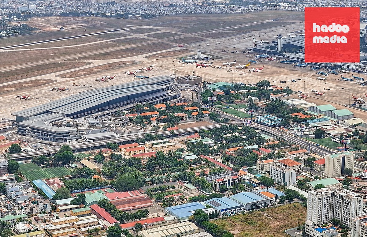 Khu vực ga T3 Tân Sơn Nhất - nơi sẽ bố trí ga ngầm metro số 6. Ảnh: Quỳnh Trần