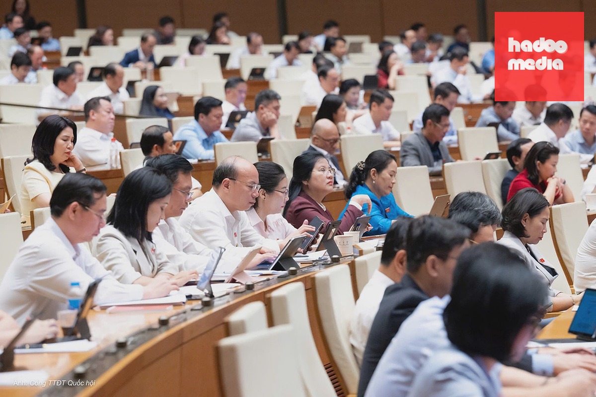 Các đại biểu làm việc tại Hội trường Diên Hồng tại kỳ họp thứ nhất, tháng 4/2026. Ảnh: Cổng TTĐT Quốc hội