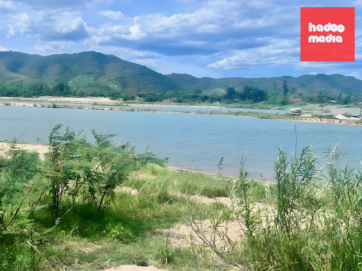 Khu vực sông Kỳ Lộ, nơi hai vợ chồng gặp nạn trong lúc mò hến - Ảnh: Người dân cung cấp