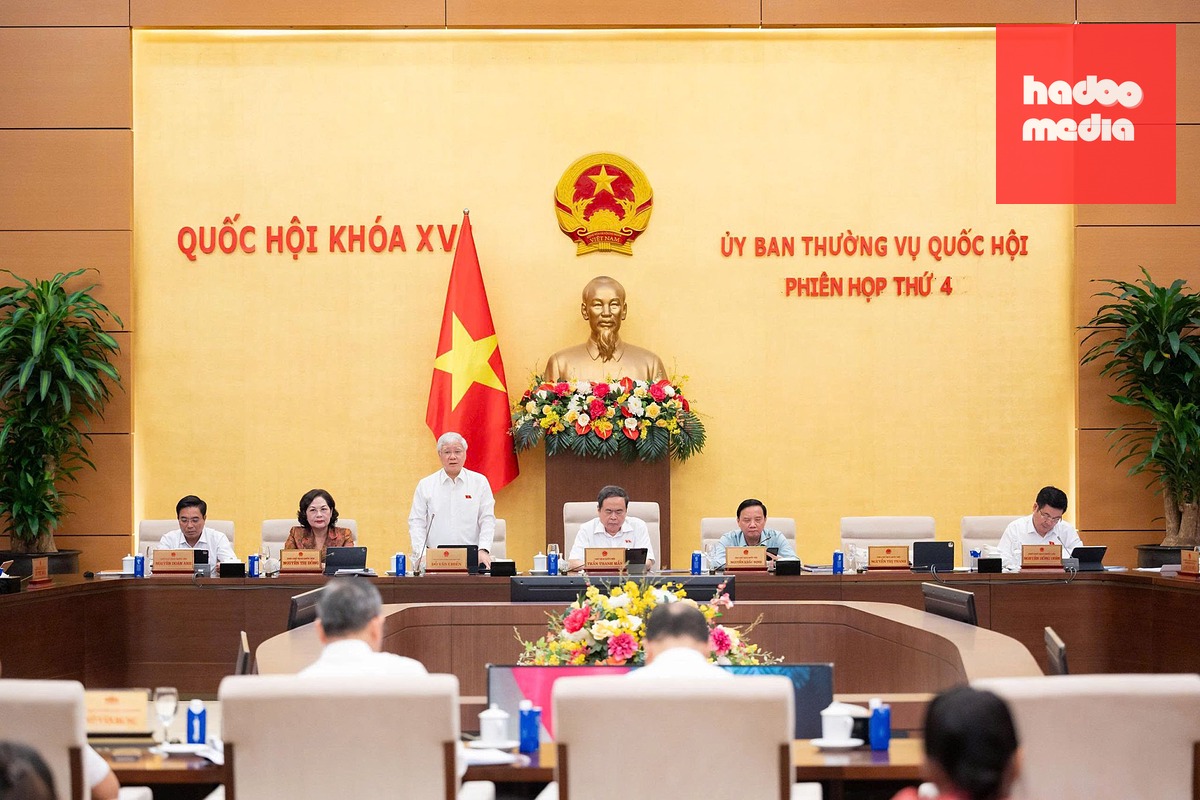 Quang cảnh phiên họp thứ 4 của Ủy ban Thường vụ Quốc hội - Ảnh: Media Quốc hội