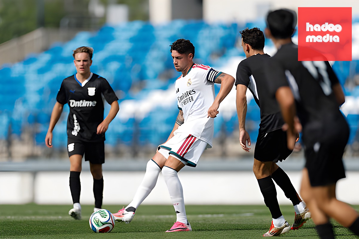 Fede Valverde nổi bật nơi tuyến giữa Real. Ảnh: Getty Images.