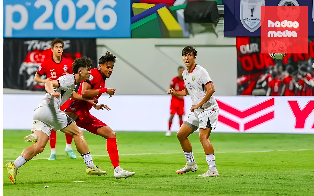 Singapore nổi tiếng với những tình huống không chiến hiệu quả. Nhưng họ sẽ phải đối đầu với dàn cầu thủ sở hữu thể hình lý tưởng của Việt Nam. Ảnh: The Straits Times.