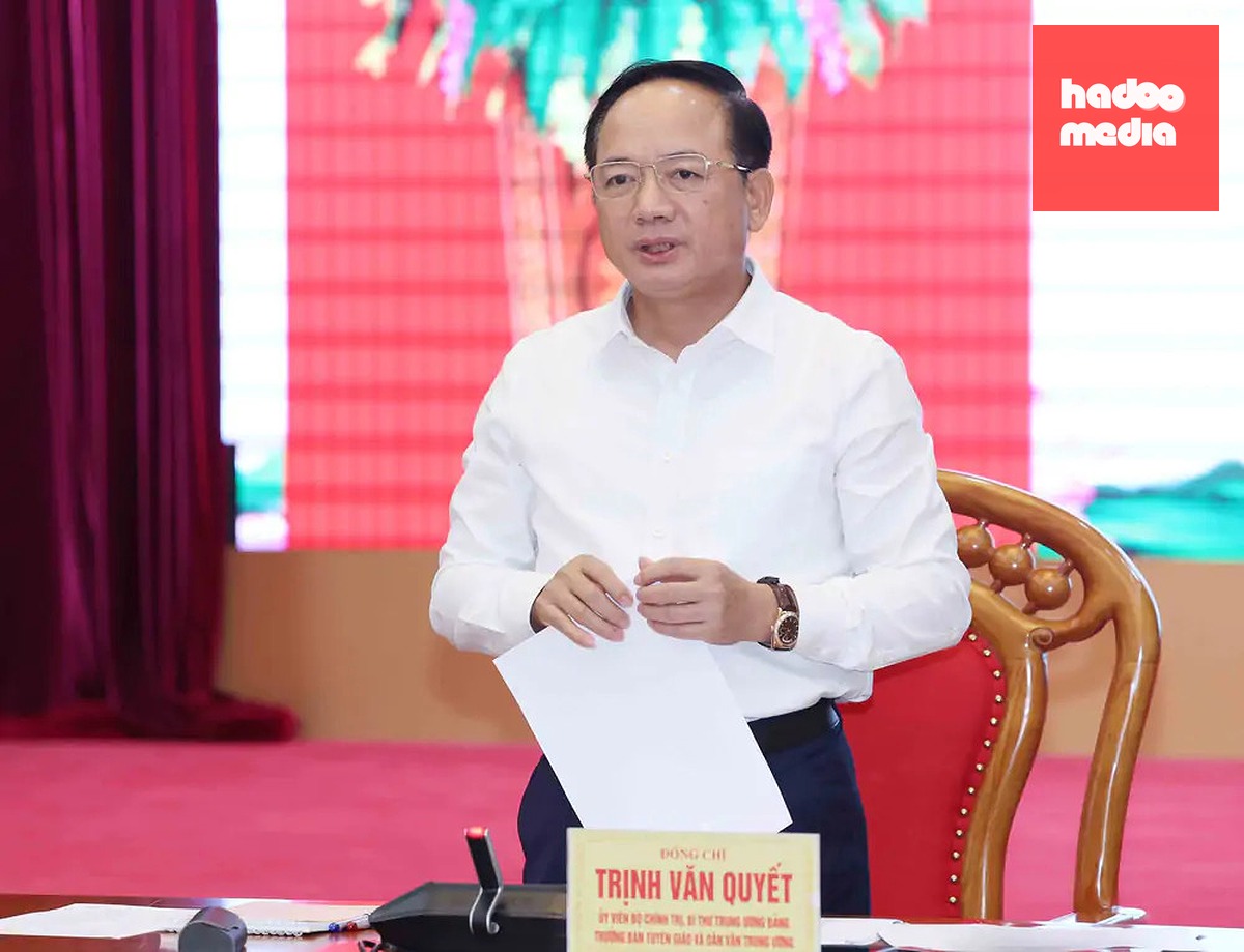 Trưởng Ban Tuyên giáo và Dân vận Trung ương Trịnh Văn Quyết - Ảnh: TTXVN