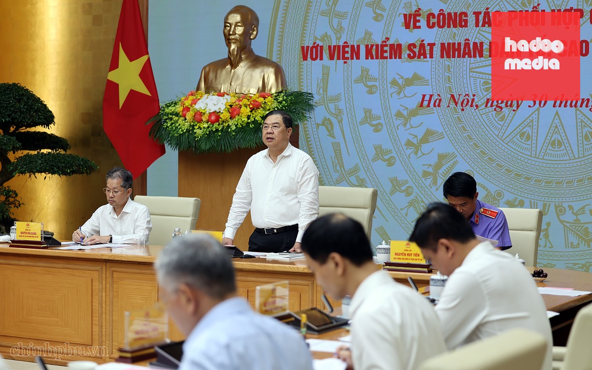Phó thủ tướng thường trực Phạm Gia Túc phát biểu tại buổi làm việc - Ảnh: PHƯƠNG NGUYÊN