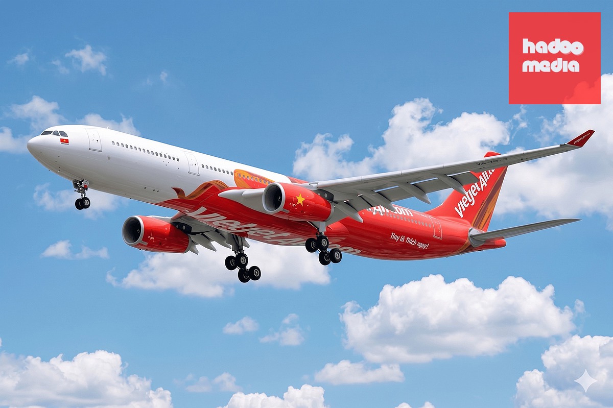 Sáu tháng đầu năm 2026, Vietjet tăng trưởng tích cực trên nhiều chỉ tiêu - Ảnh: TÀI NGUYỄN