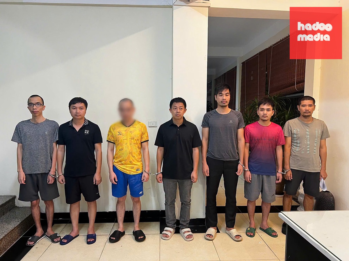 Các bị can trong vụ án - Ảnh: Công an cung cấp