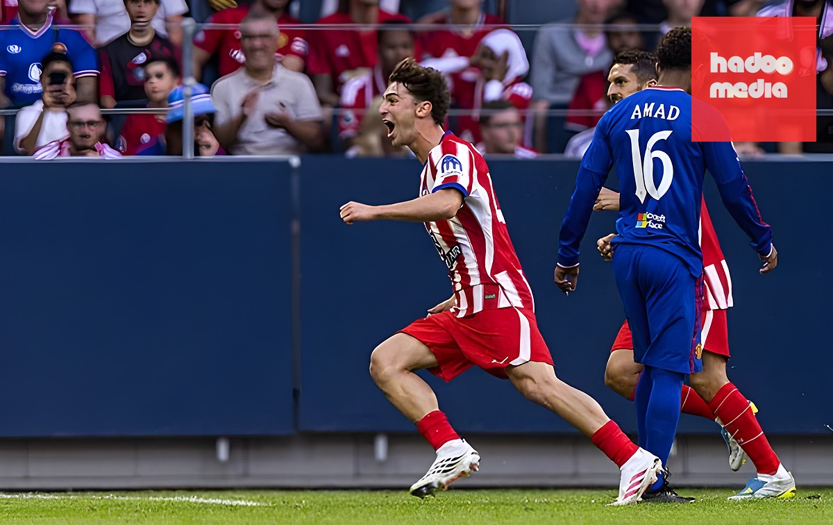 Ortiz giúp Atletico vượt lên từ khá sớm. Ảnh: Getty.
