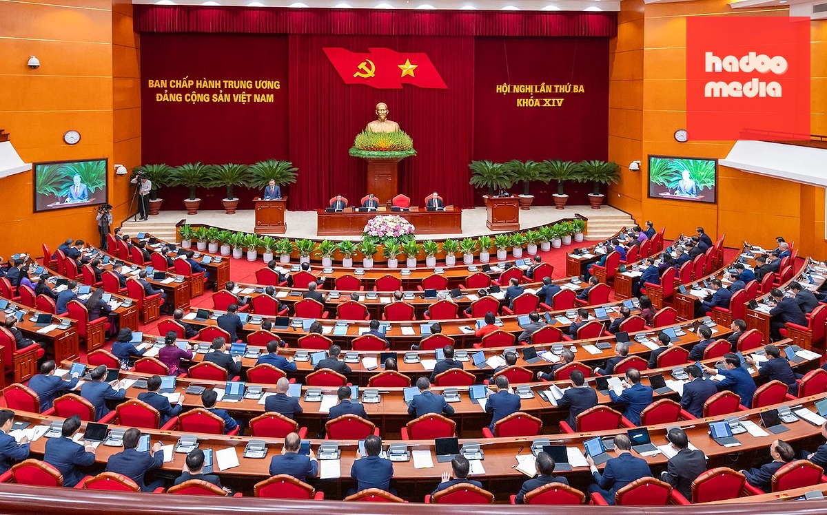 Quang cảnh Hội nghị Trung ương 3 - Ảnh: TTXVN