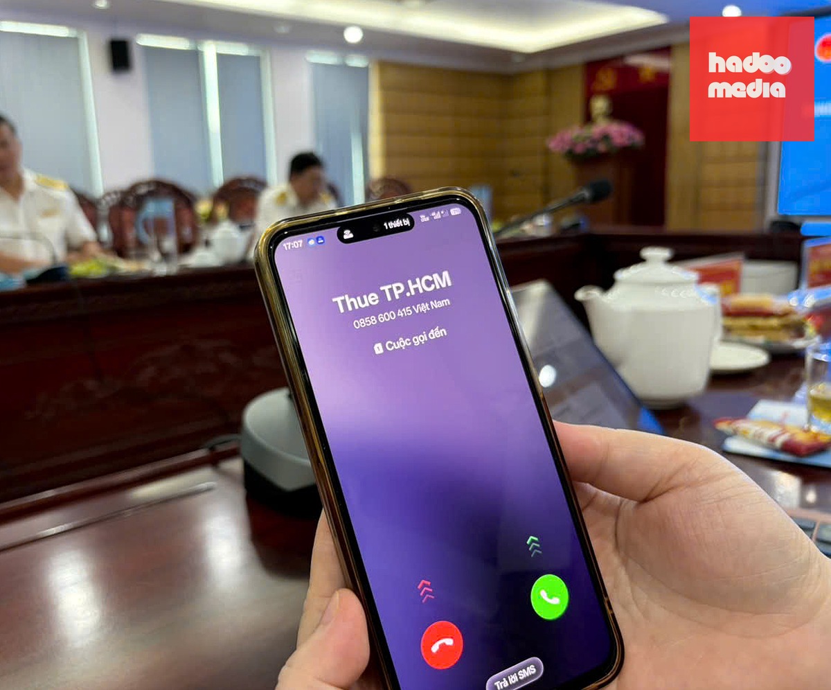 Tổng đài được đăng ký brandname là "Thue TP.HCM" để tránh tình trạng lừa đảo, mạo danh - Ảnh: ÁNH HỒNG