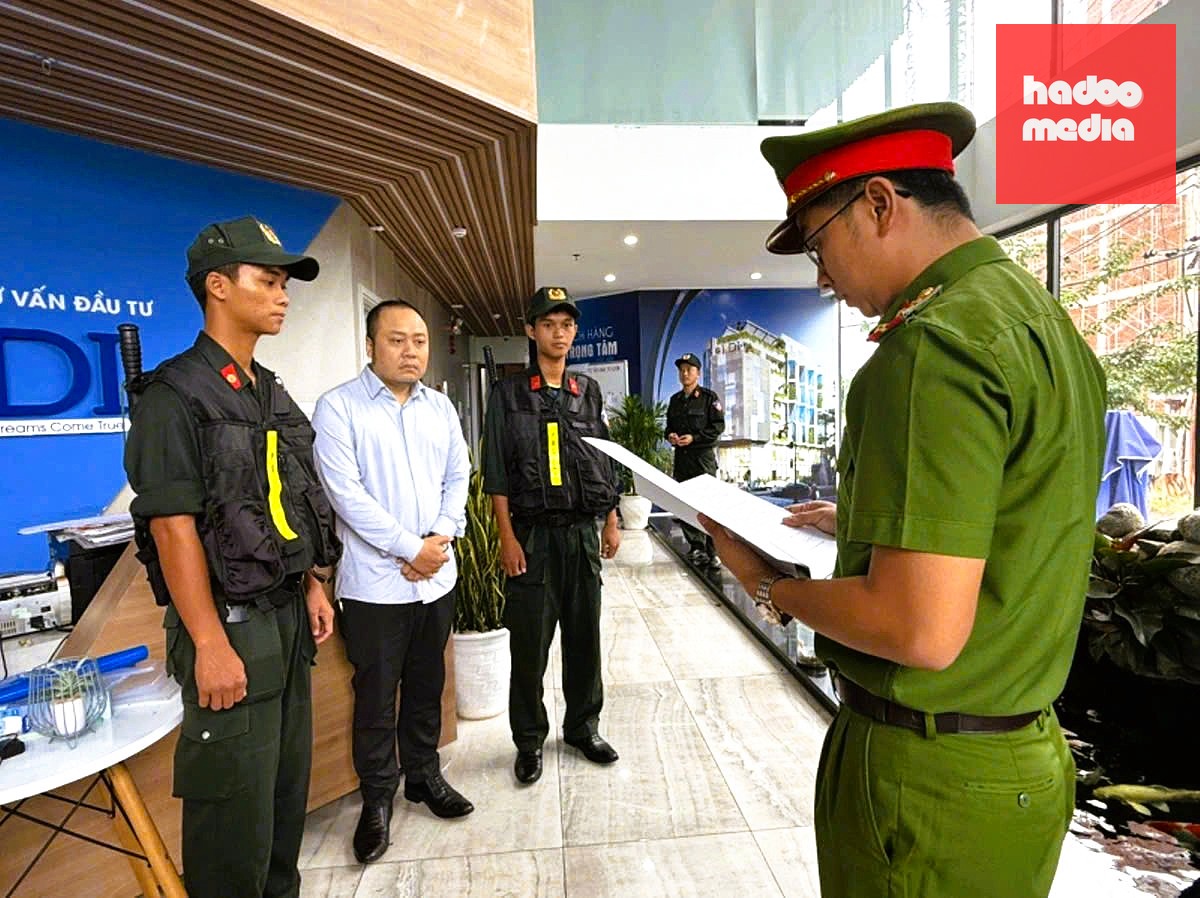 Nguyễn Quang Hoàng tại thời điểm bị bắt tạm giam để phục vụ công tác điều tra - Ảnh: H.B.