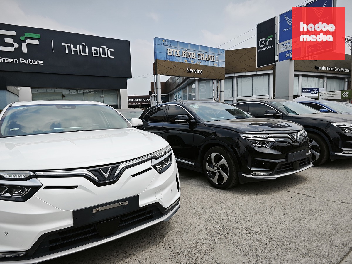 Dịch vụ thuê xe tự lái ngày càng phát triển, giá cả đa dạng với nhiều dòng xe điện - Ảnh: CÔNG TRUNG