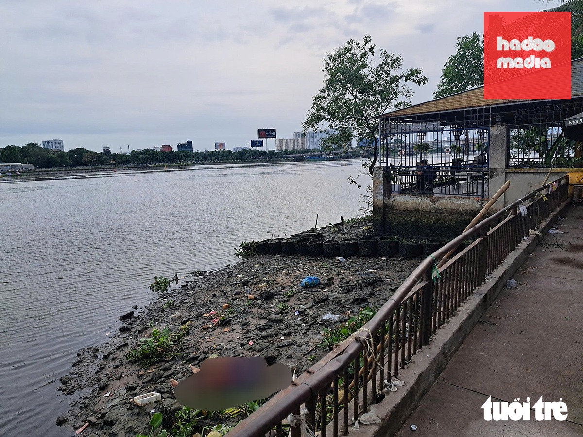 Vị trí cuối đường 17, nơi phát hiện thi thể nữ trôi sông Sài Gòn - Ảnh: Công an cung cấp