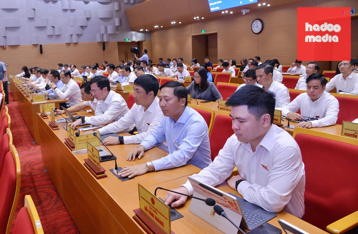 Các đại biểu bấm nút thông qua nghị quyết - Ảnh: HĐND TP