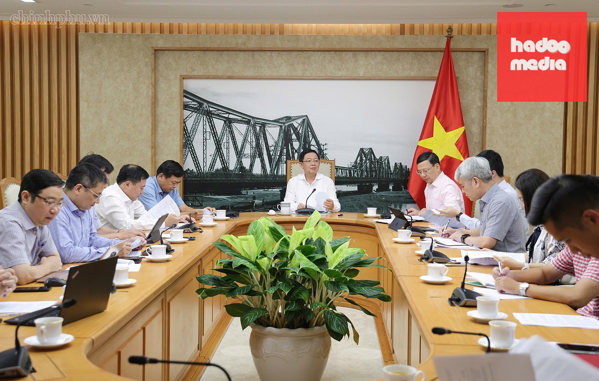 Phó thủ tướng Hồ Quốc Dũng chủ trì họp - Ảnh: chinhphu.vn/Gia Huy
